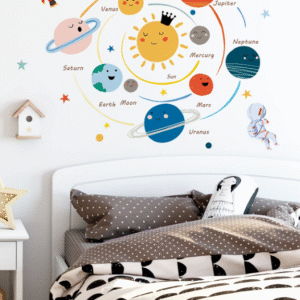 SISTEMA PLANETARIO, COHETE Y ASTRONAUTA