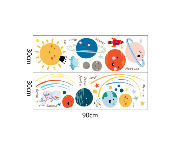 SISTEMA PLANETARIO, COHETE Y ASTRONAUTA - Imagen 3