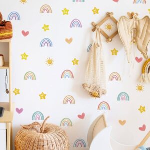 ARCOÍRIS CON ESTRELLAS, CORAZONES Y SOL