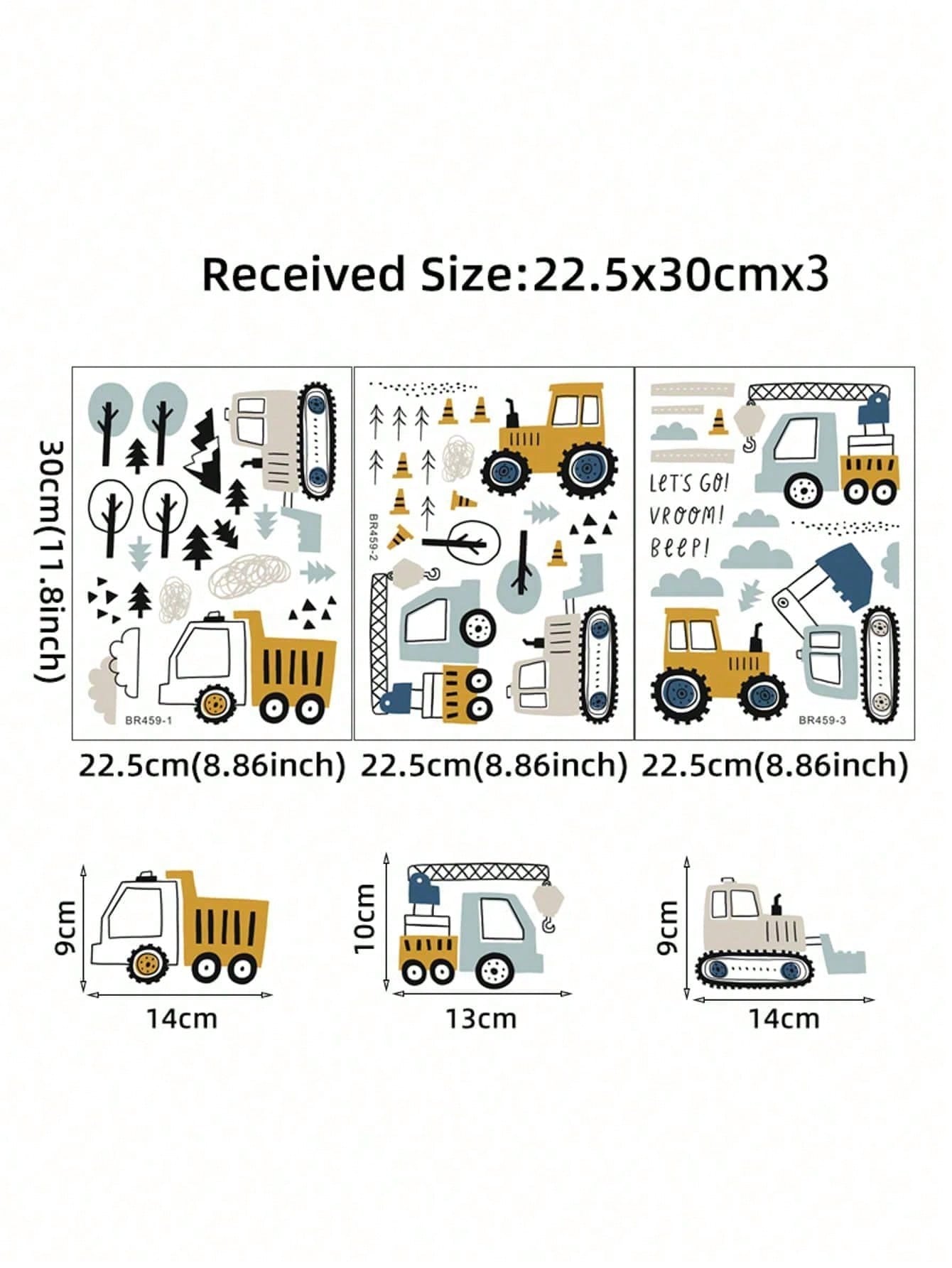 MAQUINAS DE CONSTRUCCIÓN CON ARBOLES Y NUBES - Imagen 4